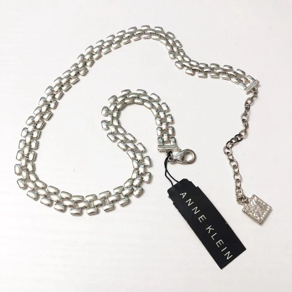 NEW Anne Klein Silver Chain Necklace - Picture 2 of 6